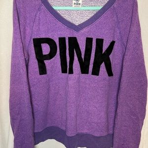 Pink vneck sweater